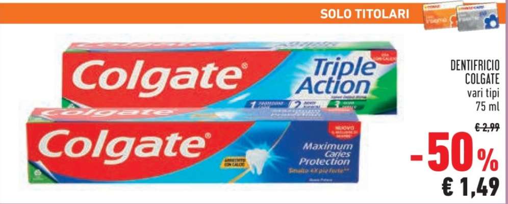 DENTIFRICIO COLGATE VARI TIPI