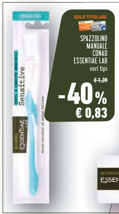 Spazzolino Manuale Conad Essentiae Lab