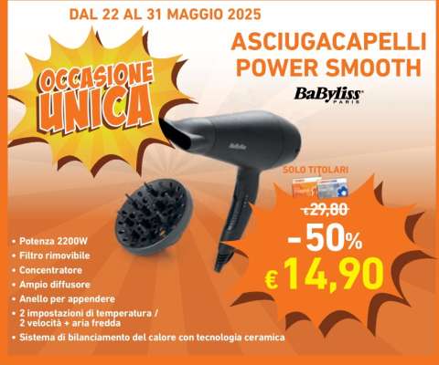 ASCIUGACAPELLI POWER SMOOTH