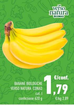 Banane Biologiche Verso Natura Conad