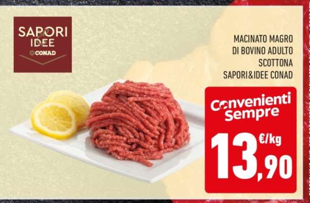Macinato Magro di Bovino Adulto Scottona