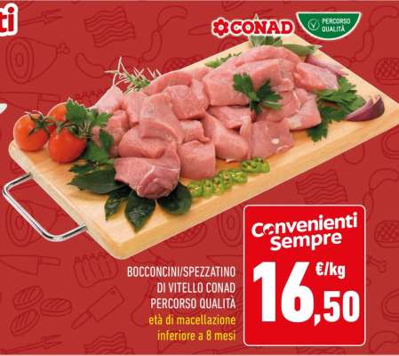 BOCCONCINI/SPEZZATINO DI VITELLO CONAD PERCORSO QUALITÀ
