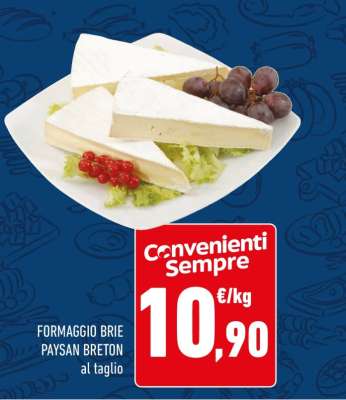 FORMAGGIO BRIE PAYSAN BRETON al taglio