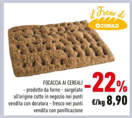 Focaccia ai Cereali