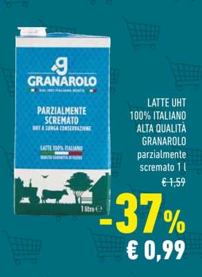LATTE UHT 100% ITALIANO ALTA QUALITÀ GRANAROLO