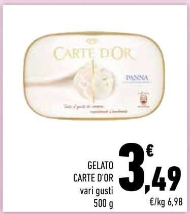 Gelato Carte D'Or