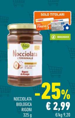 Nocciolata Biologica Rigoni