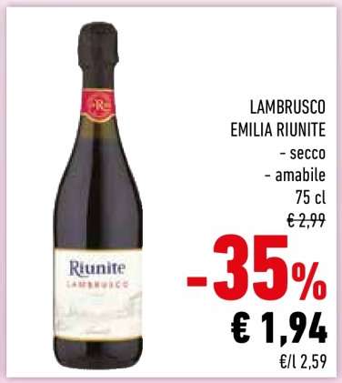 Lambrusco Emilia Riunite