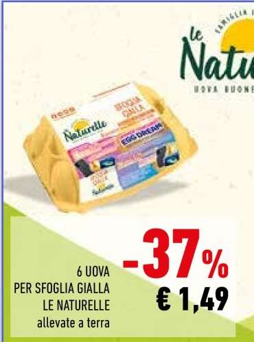 6 Uova per Sfoglia Gialla Le Naturelle