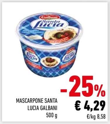 Mascarpone Santa Lucia Galbani