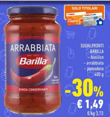 Sughi Pronti Barilla