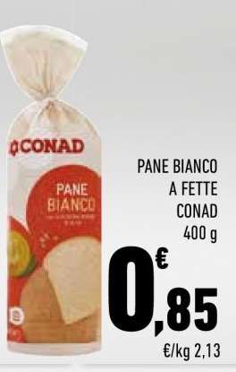 PANE BIANCO A FETTE CONAD