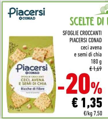 SFOGLIE CROCCANTI PIACERSI CONAD