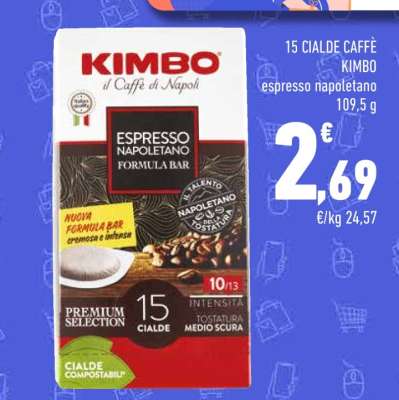 15 CIALDE CAFFÈ KIMBO