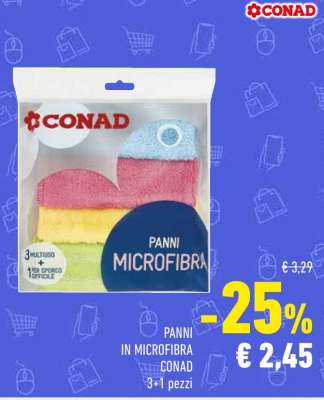 PANNI IN MICROFIBRA CONAD