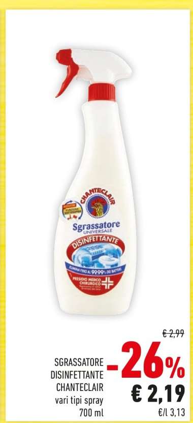 SGRASSATORE DISINFETTANTE CHANTECLAIR