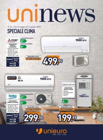 Volantino Unieuro - 16/5/2025 - 11/6/2025.