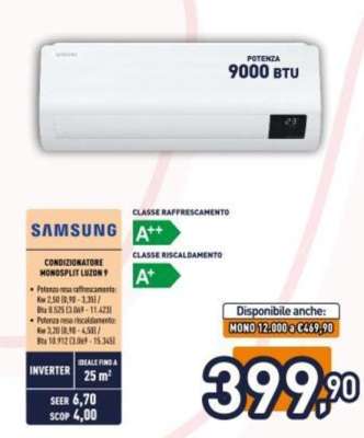 Samsung Condizionatore Monosplit Luzon 9