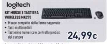 Logitech KIT MOUSE E TASTIERA WIRELESS MK270