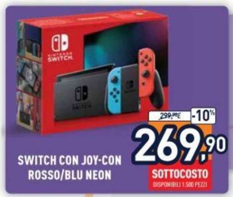 SWITCH CON JOY-CON ROSSO/BLU NEON