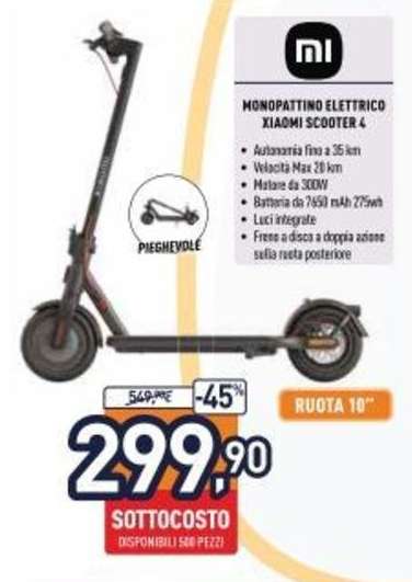 Monopattino Elettrico Xiaomi Scooter 4