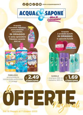Volantino Acqua & Sapone - 18/5/2025 - 7/6/2025.