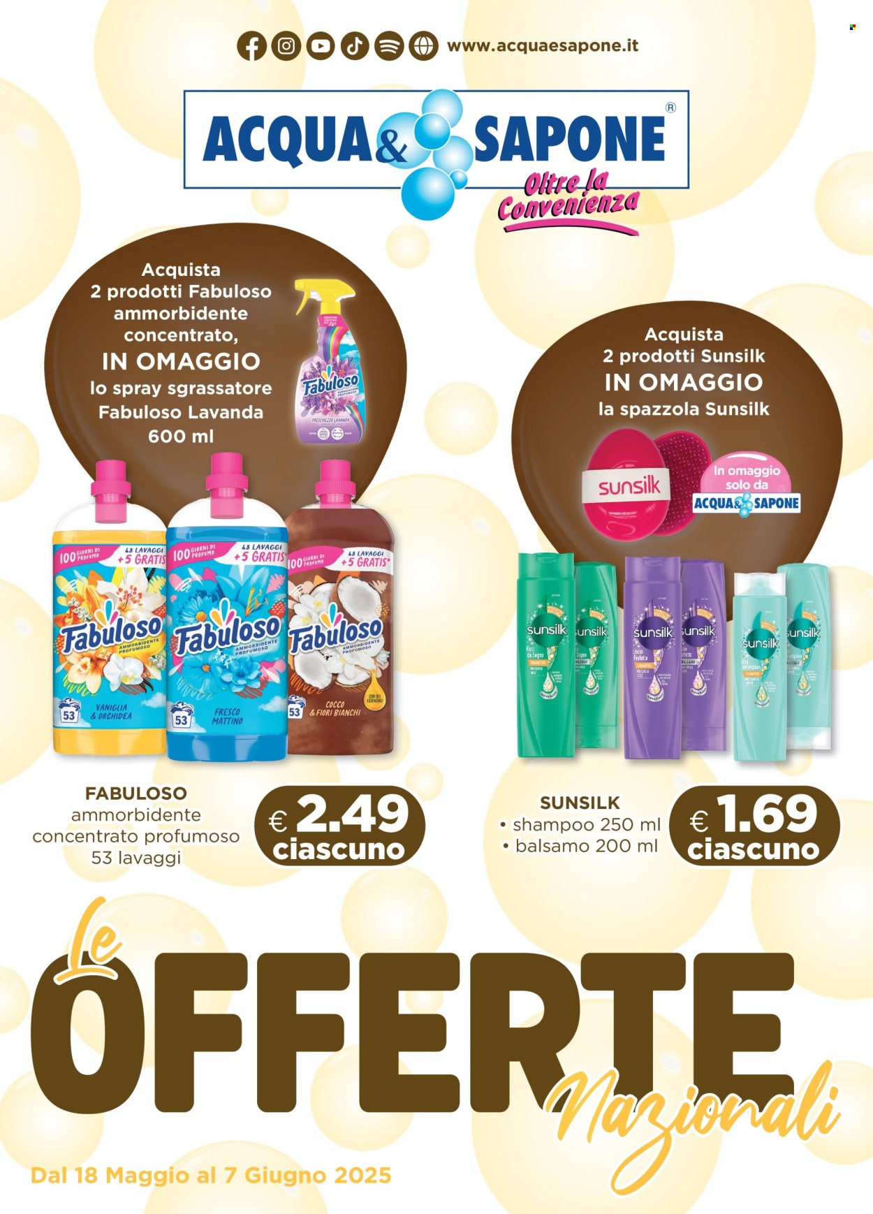 Leták Acqua & Sapone - 18.5.2025 - 7.6.2025. Strana 1