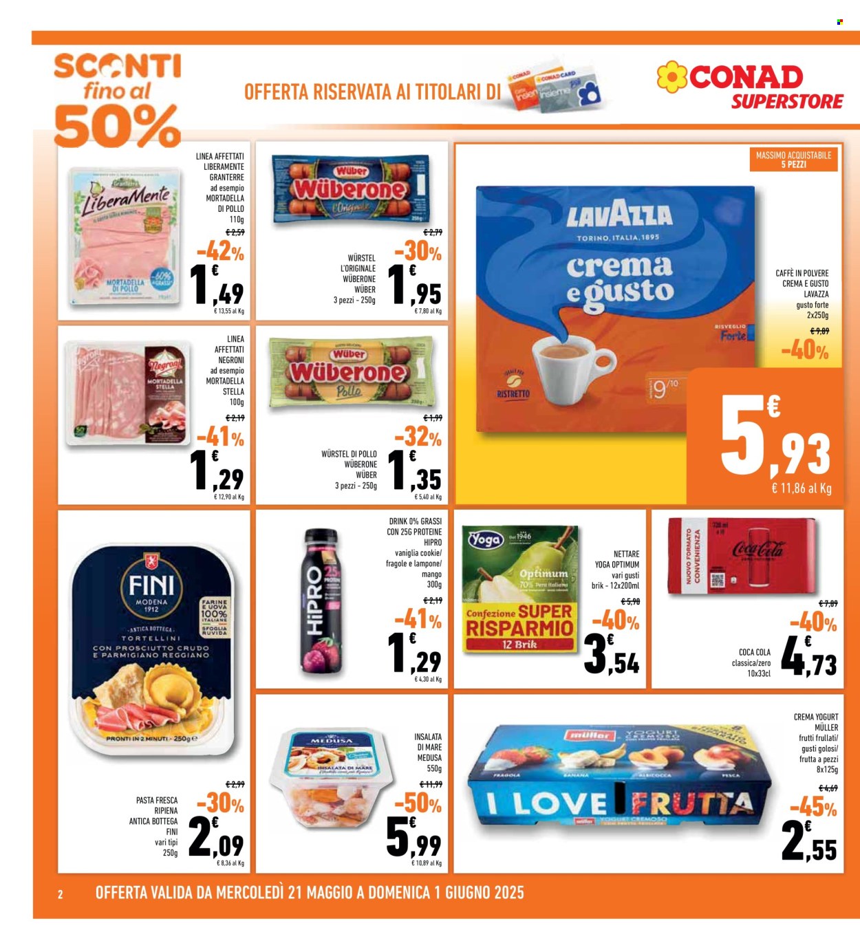 Leták Conad Superstore - 21.5.2025 - 1.6.2025. Strana 2