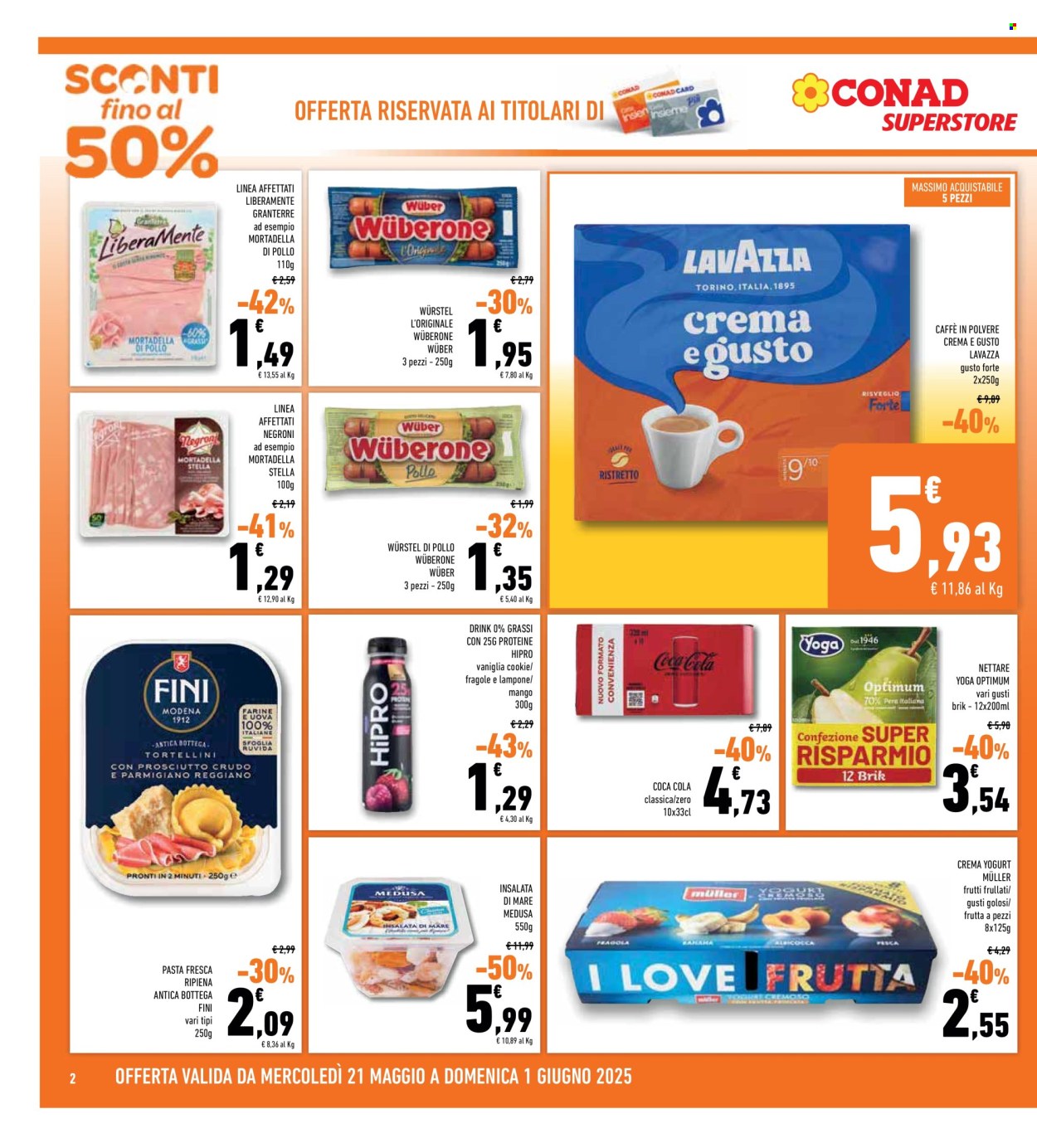 Leták Conad Superstore - 21.5.2025 - 1.6.2025. Strana 2