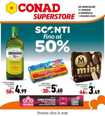 Volantino Conad Superstore - 21/5/2025 - 1/6/2025.