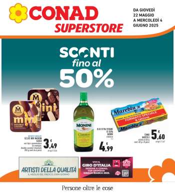 Volantino Conad Superstore - 22/5/2025 - 4/6/2025.