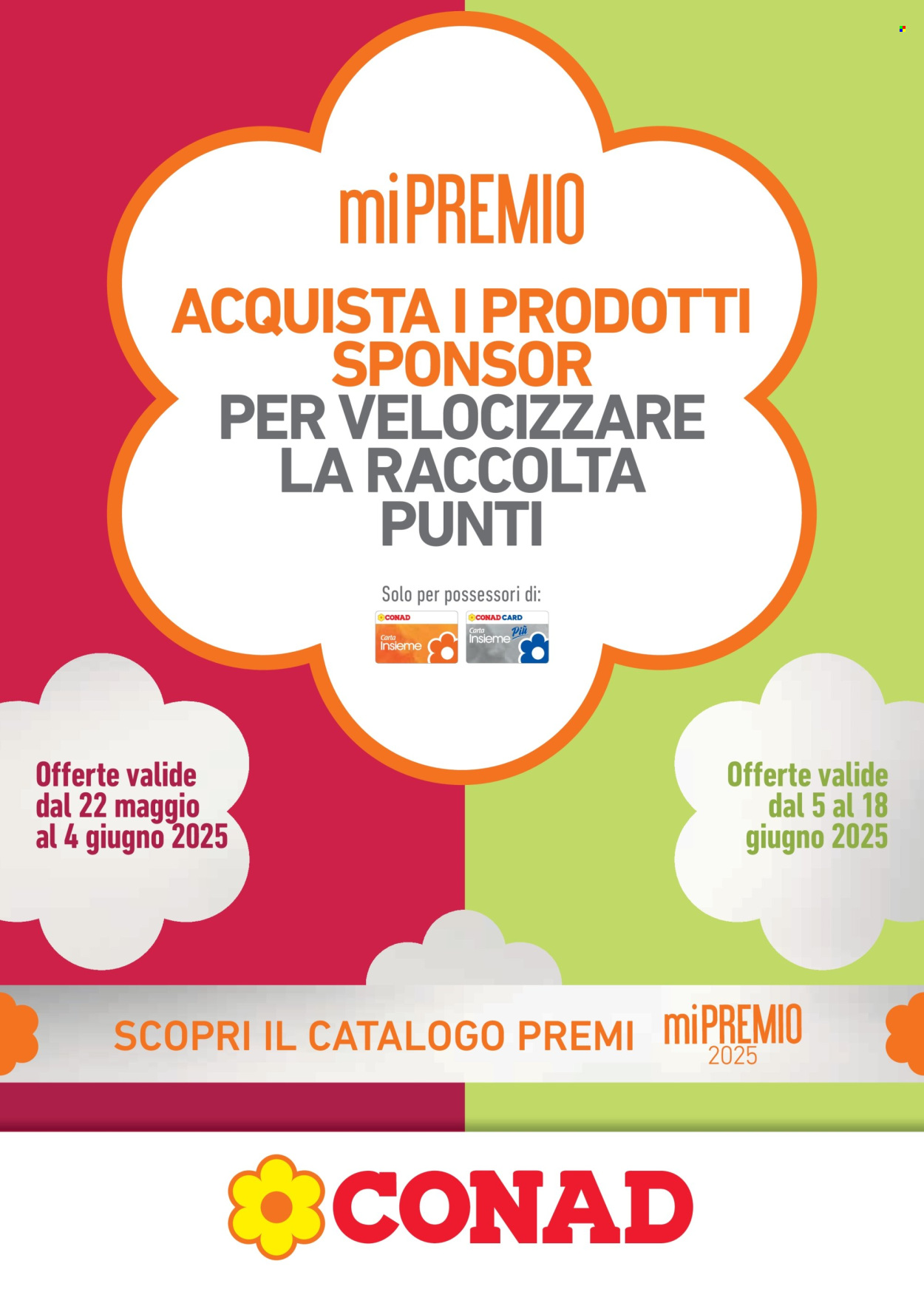 Volantino Conad - 22/5/2025 - 18/6/2025. Pagina 1