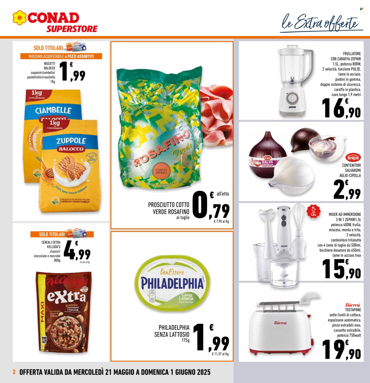 Volantino Conad Superstore - 21/5/2025 - 1/6/2025. Pagina 1