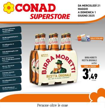 Volantino Conad Superstore - 21/5/2025 - 1/6/2025.