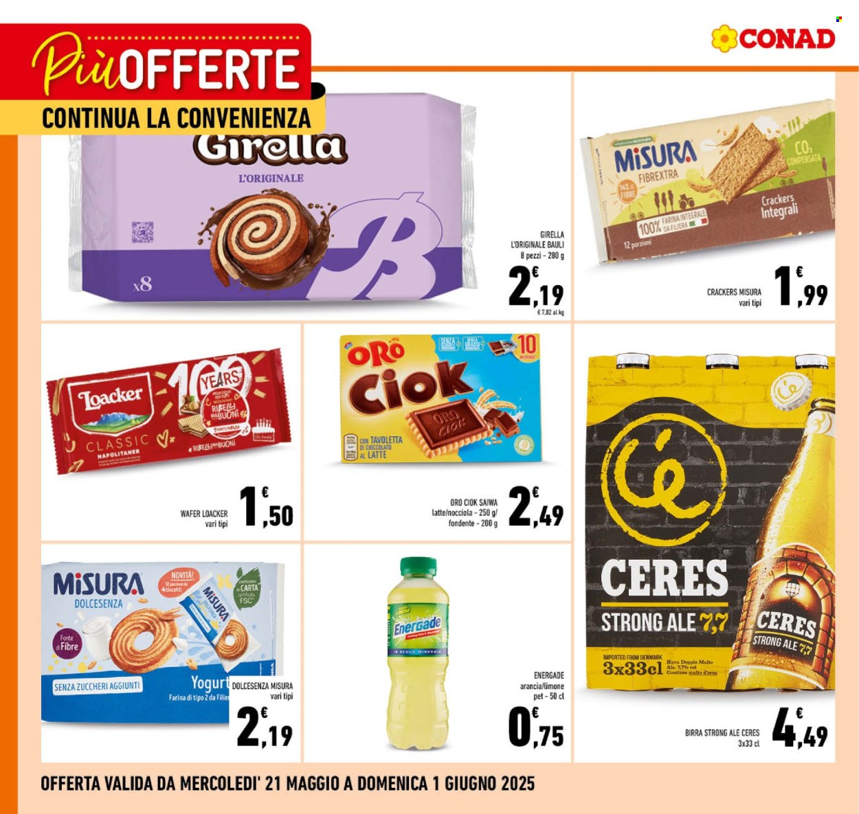 Volantino Conad - 21/5/2025 - 1/6/2025. Pagina 1