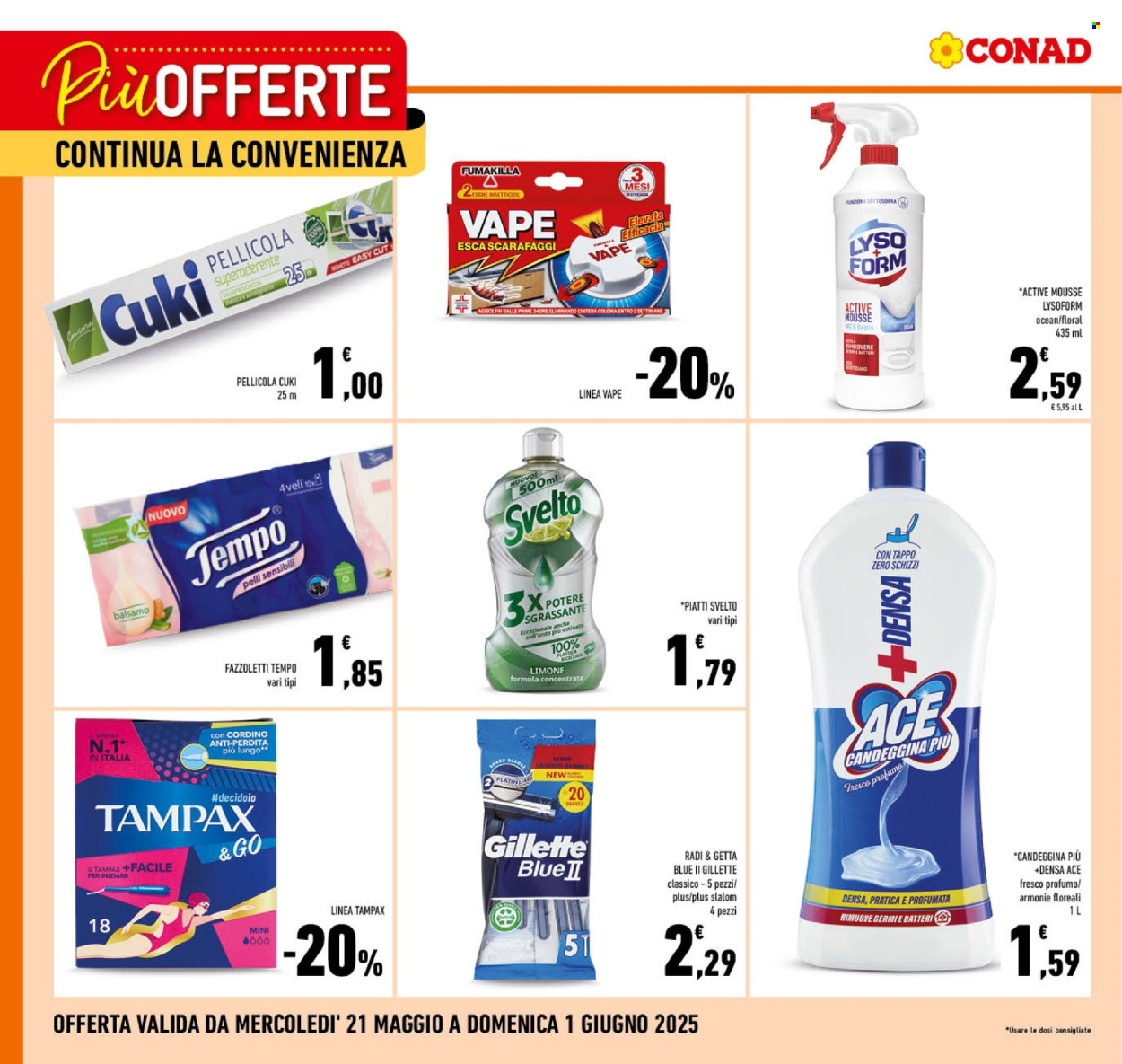 Volantino Conad - 21/5/2025 - 1/6/2025. Pagina 1