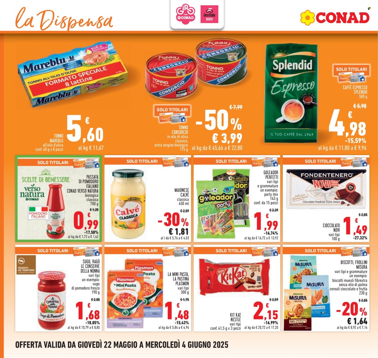 Volantino Conad - 22/5/2025 - 4/6/2025. Pagina 1