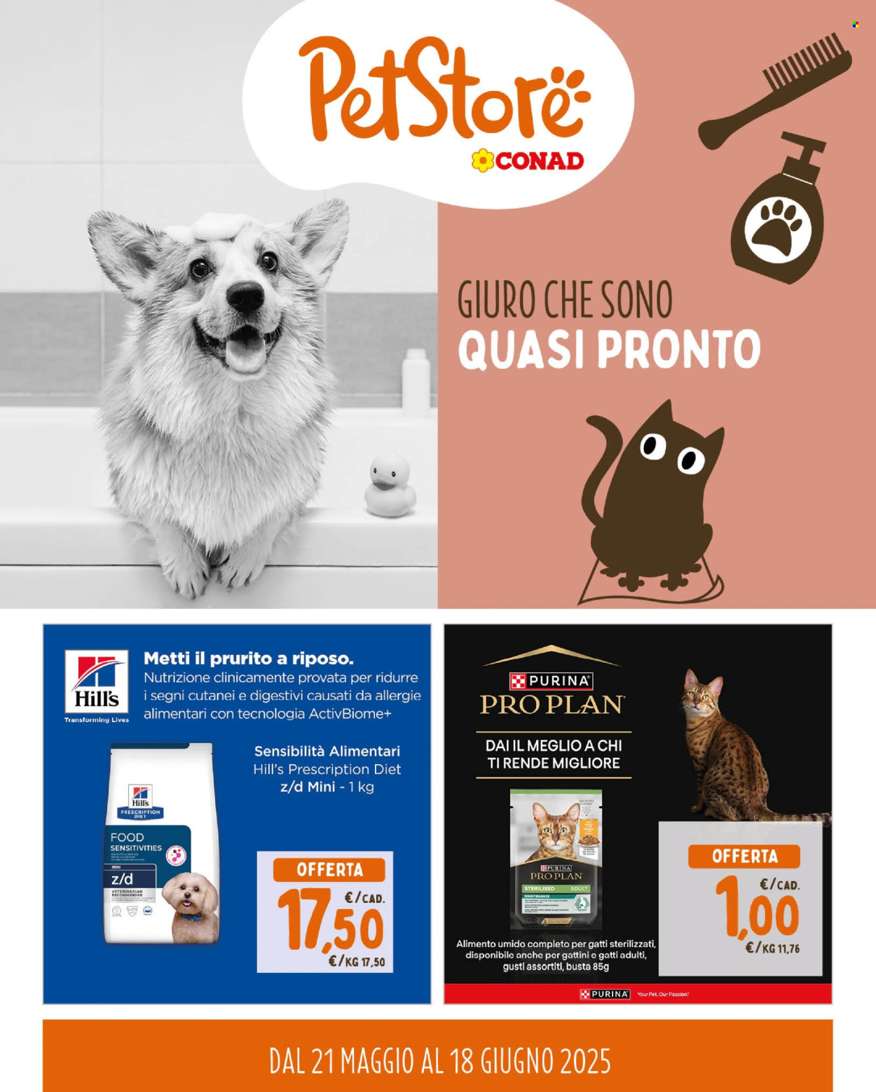 Volantino Pet Store Conad - 21/5/2025 - 18/6/2025. Pagina 1