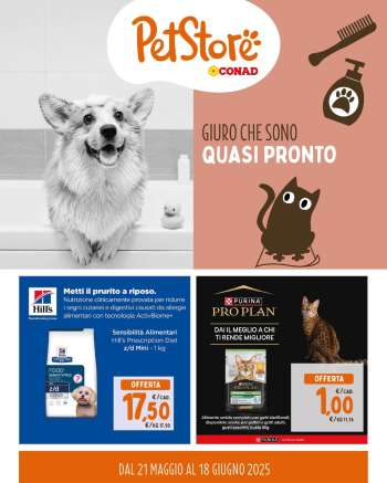 Volantino Pet Store Conad - 21/5/2025 - 18/6/2025.