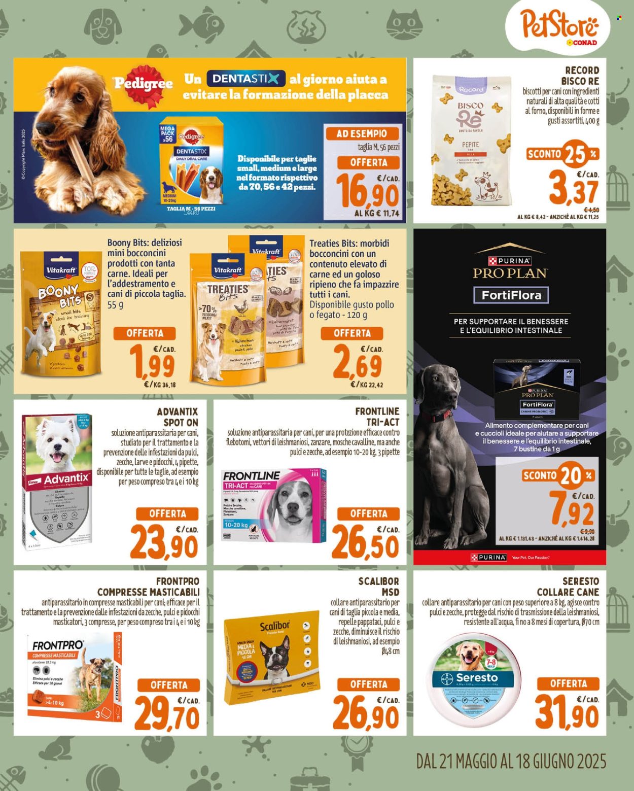 Volantino Pet Store Conad - 21/5/2025 - 18/6/2025. Pagina 1