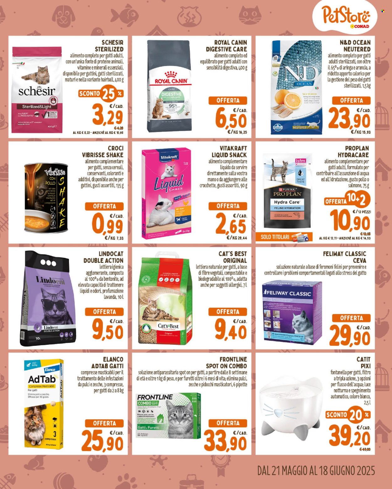 Volantino Pet Store Conad - 21/5/2025 - 18/6/2025. Pagina 1