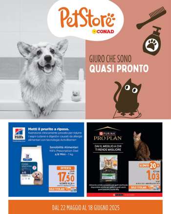Volantino Pet Store Conad - 22/5/2025 - 18/6/2025.