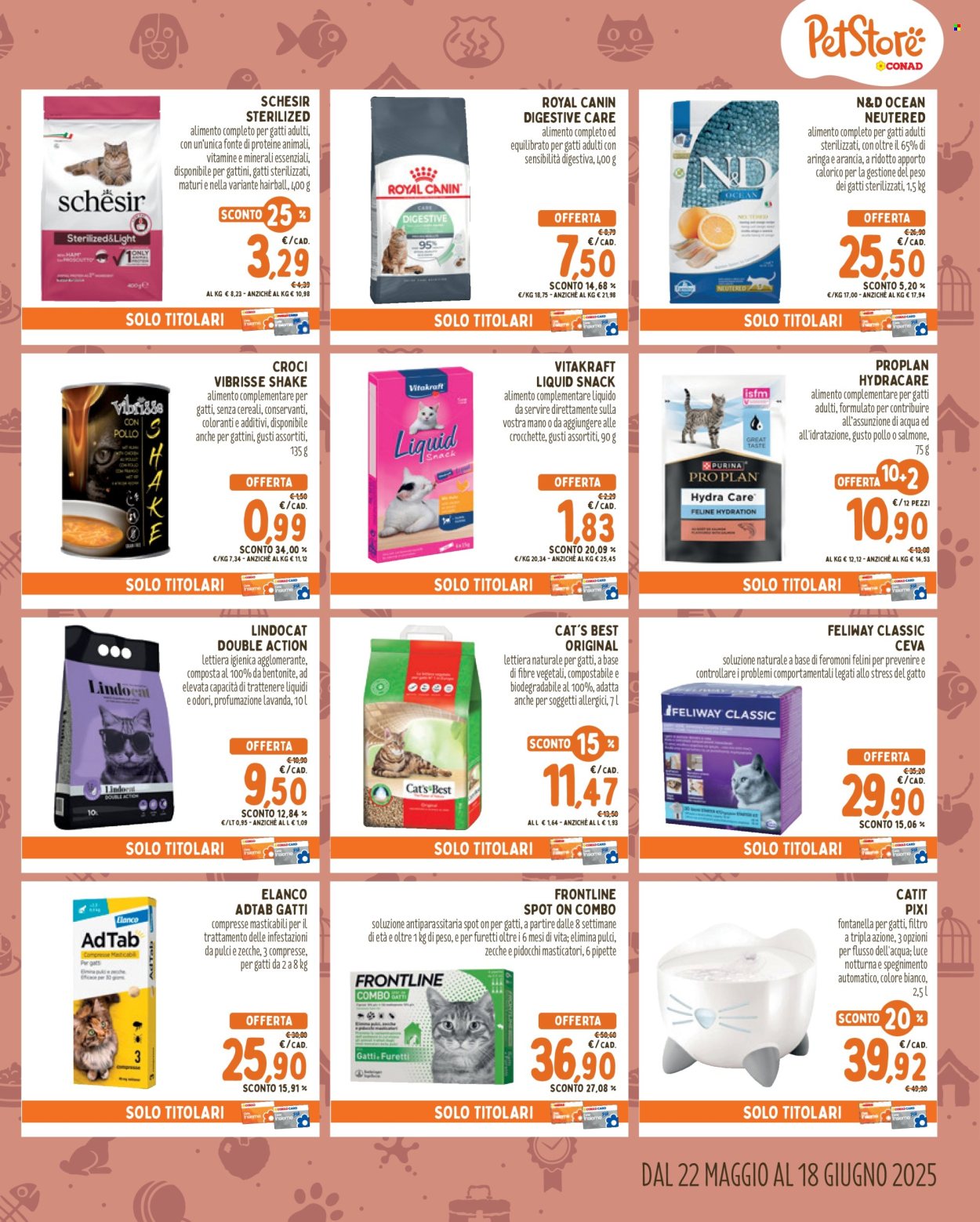Volantino Pet Store Conad - 22/5/2025 - 18/6/2025. Pagina 1