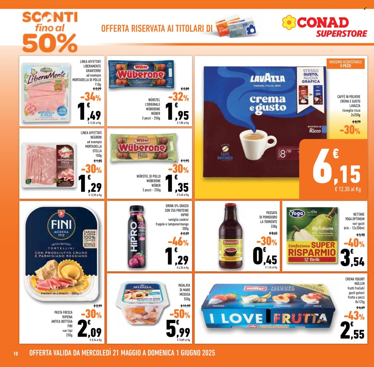 Leták Conad Superstore - 21.5.2025 - 3.6.2025. Strana 10