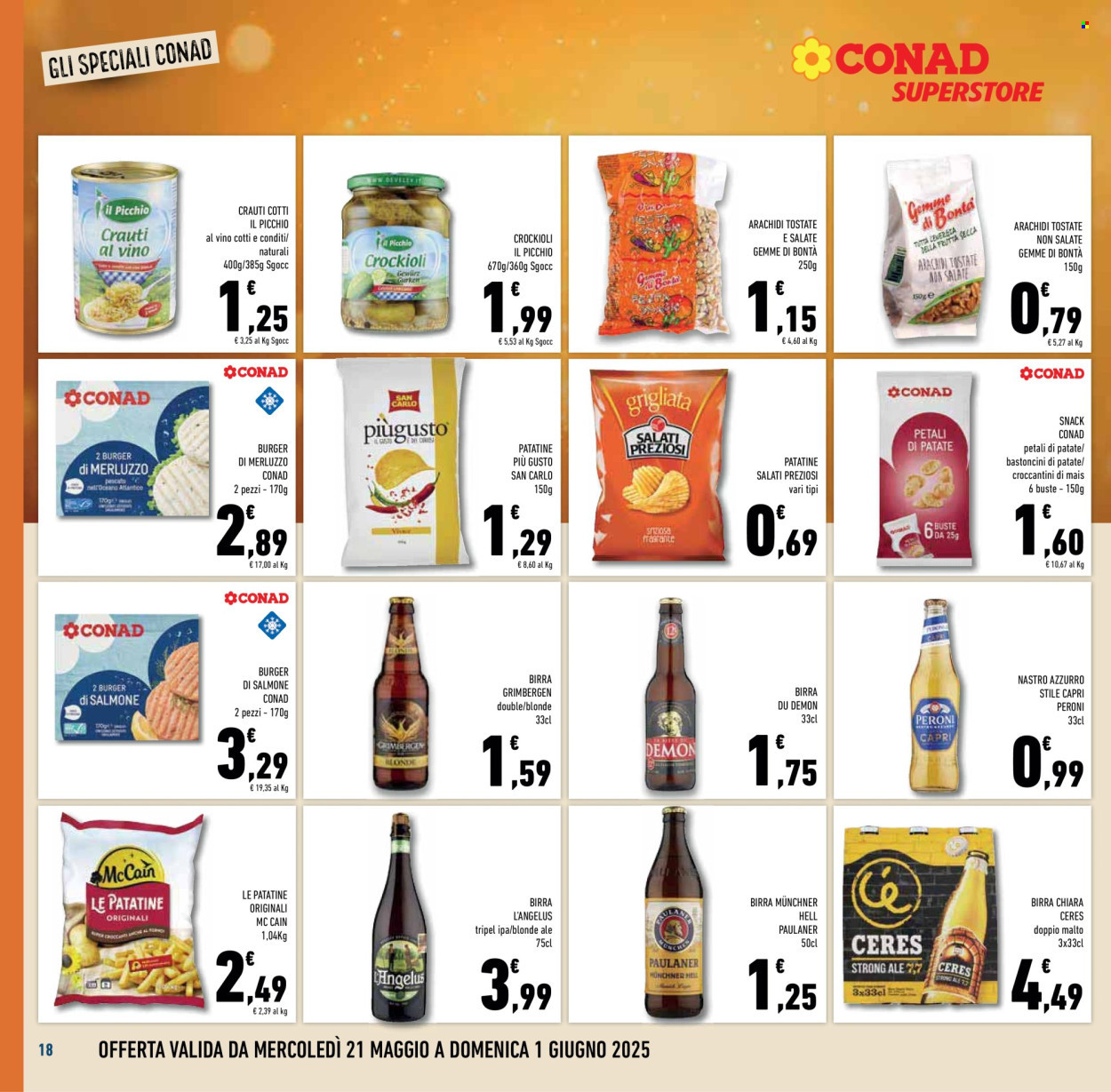 Leták Conad Superstore - 21.5.2025 - 3.6.2025. Strana 18