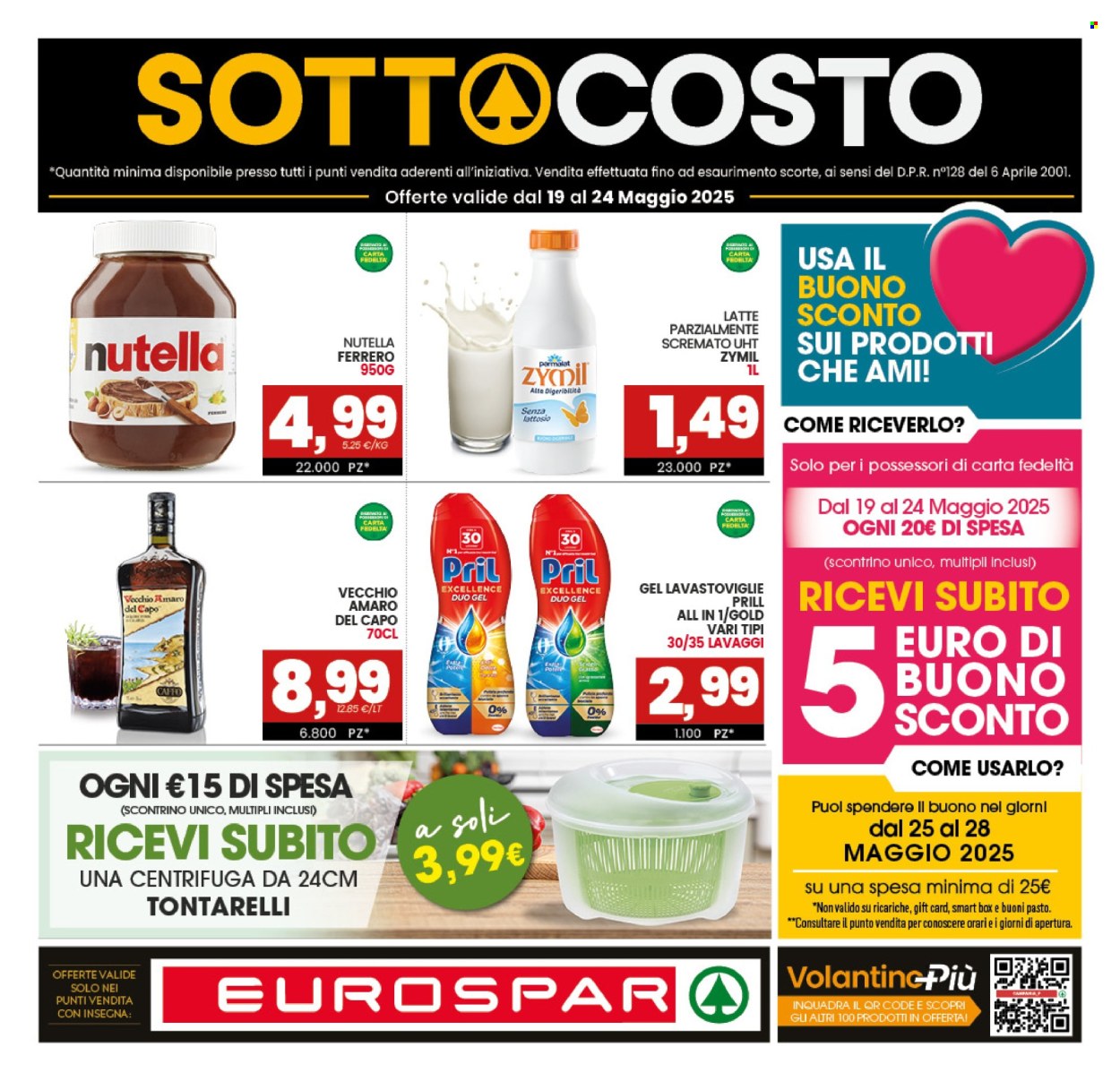 Volantino Eurospar - 19/5/2025 - 24/5/2025. Pagina 1