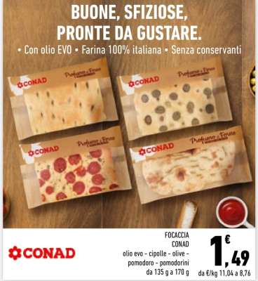 Focaccia Conad