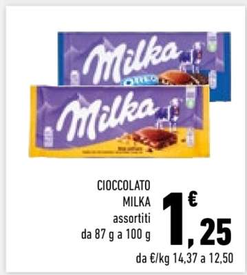CIOCCOLATO MILKA assortiti