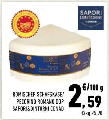 RÖMISCHER SCHAFSKÄSE/PECORINO ROMANO DOP SAPORI&DINTORNI CONAD