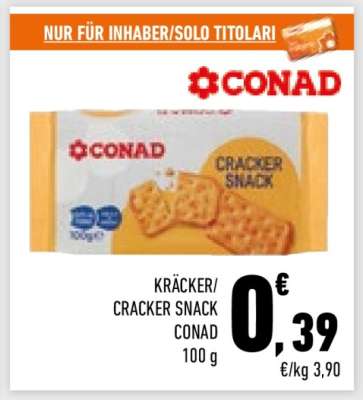 KRÄCKER/CRACKER SNACK CONAD